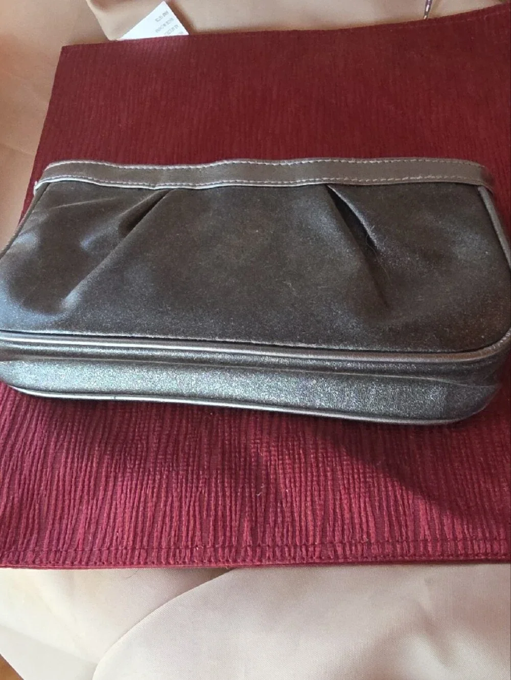 The Body Shop Metallic Black Cosmetic Zip Top Toiletry Bag